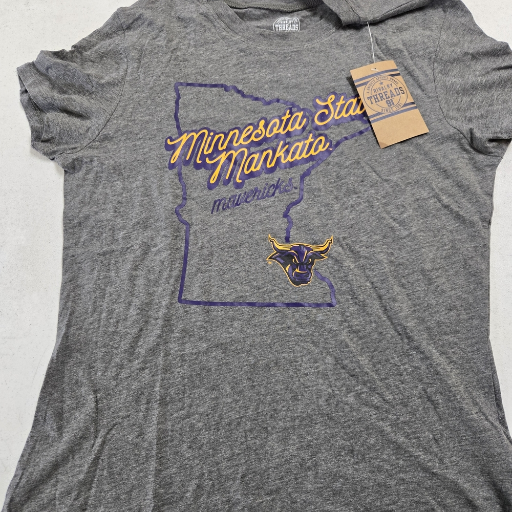 Rivalry Threads Gray Minnesota State Mankato Tee